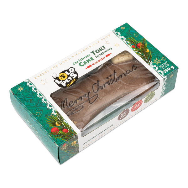 Tort Dla Psa   Merry Christmas Orzechowo - Czekoladowy