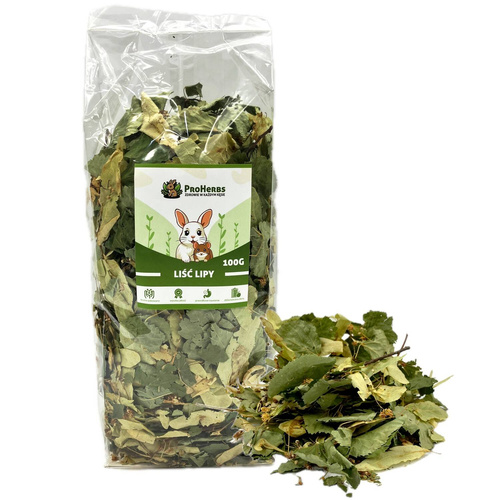 ProHerbs Liść lipy przysmak dla gryzoni królika 100g