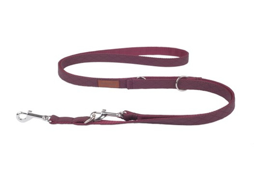 amiplay Smycz regulowana 6in1 New York XL 100-200x2,5cm Bordowy