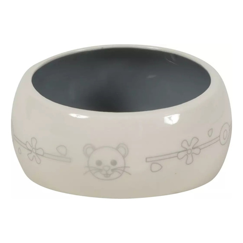ZOLUX Miska ceramiczna dla gryzonia, przeciw rozsypywaniu 200 ml beż/szary