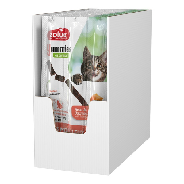 ZOLUX Miękkie przysmaki dla kota pałeczki YUMMIES łosoś pstrąg 3x5g