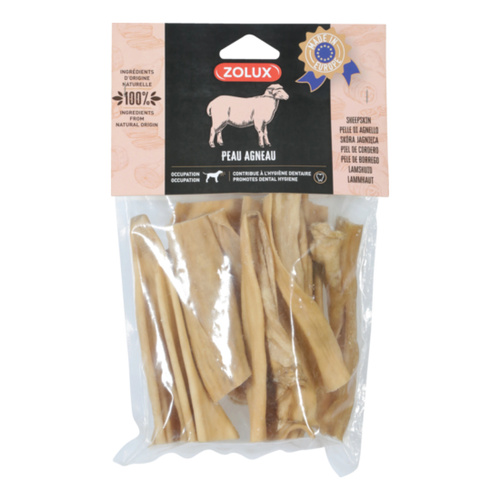 ZOLUX Przysmak naturalny dla psa Skóra jagnięca 15 cm 200 g