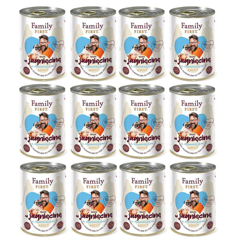 Family First JAGNIĘCINA ziemniak dla Psa 12 x 400g