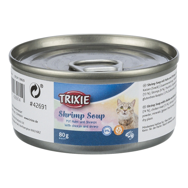Trixie Shrimp Soup, przysmak zupa, dla kota, kurczak i krewetki, 80 g