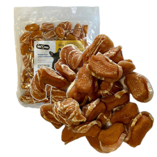 Hau Miau Nigiri Sushi Łosoś z Kurczakiem przysmak dla psa 500g