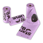 STARCHBAG Kompostowalne BIOworki na odchody 1 rolka x 15szt, kol. liliowy