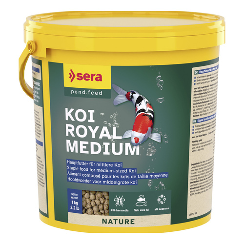 Sera Koi Royal Medium  3.800 ml granulat - pokarm postawowy dla Koi