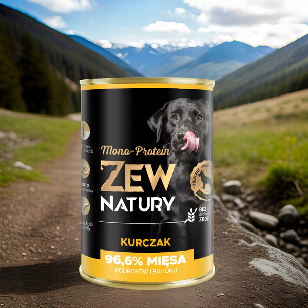 Mokra Karma Dla Psa Kurczak Puszka 400gZew Natury MONO-PROTEIN
