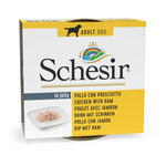 Schesir Karma mokra dla psa kurczak z szynką w galarecie 150 g