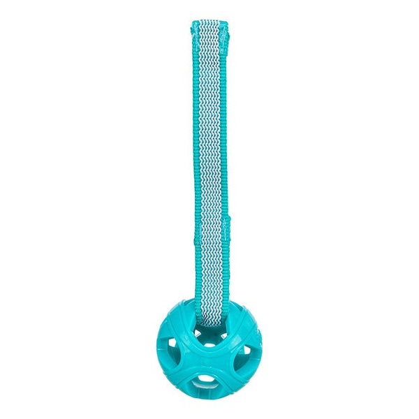 Trixie Piłka z otworami na sznurku zabawka dla psa TPE/poliester/guma 6 cm