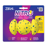Zeus Nitro, Grip Ball, zabawka, dla psa, 12, 4 cm, z gumowym rdzeniem