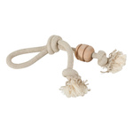 ZOLUX Zabawka sznurowa dla psa uchwyt drewniany krążek WILD MIX 35,5cm