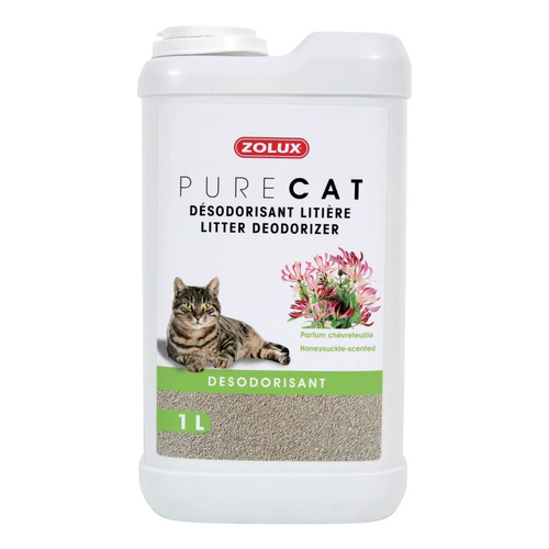 ZOLUX Dezodorant do żwirku PURECAT o zapachu wiciokrzewu 1 L