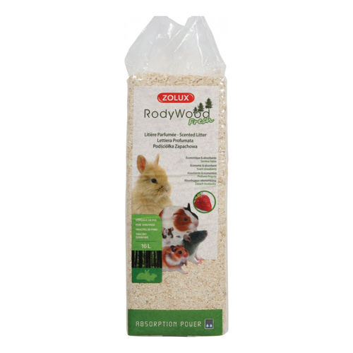 ZOLUX Ściółka trociny RodyWood Fresh zapach truskawkowy 16 l
