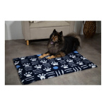 ZOLUX Posłanie izolujące dry bed z wzorem w łapki 75x95 kol. granatowy