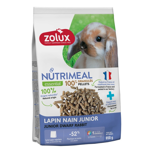 ZOLUX Karma granulat dla królika miniaturki junior NUTRIMEAL 4 850g