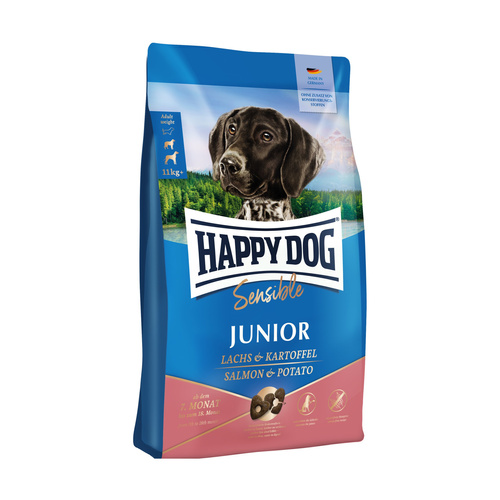 Happy Dog Sensible Junior dla szczeniąt 7-18m-cy Łosoś 4kg