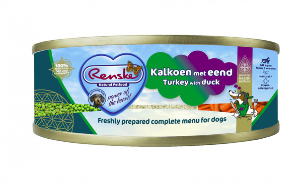 Renske Turkey with duck - świeży indyk z kaczką dla psów (95g)