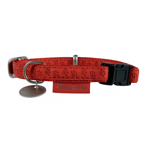 ZOLUX Obroża dla psa regulowana Mac Leather M 20mm - kol. czerwony