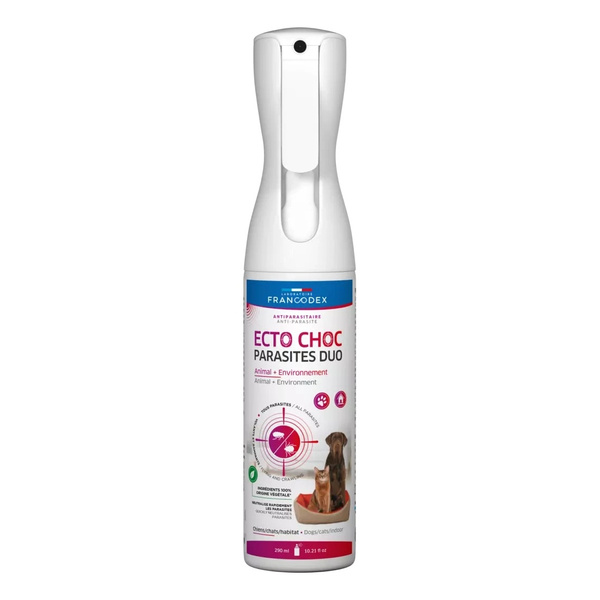 FRANCODEX Mgiełka na pasożyty dla psa i kota ECTO CHOC PARASITES DUO 290 ml