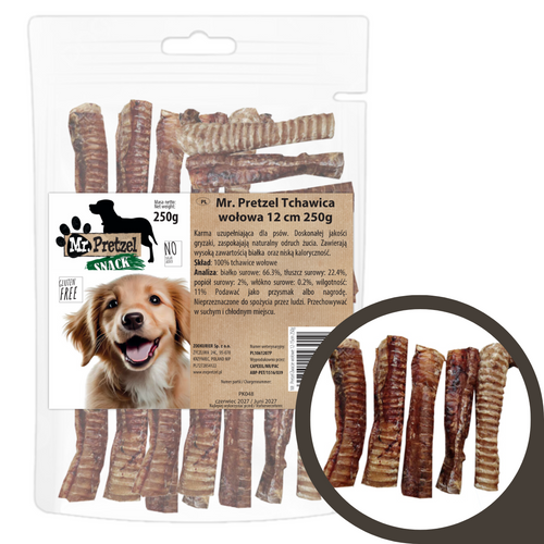 Mr. Pretzel Tchawica wołowa 12 cm 250g