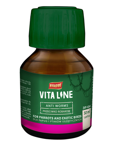 Vitapol Vitaline przeciwko robakom dla ptaków egzotycznych 50ml