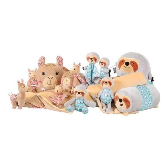 Zolux Zabawka pluszowa dla psa CHIQUITOS leniwiec kocyk 42,2x20,2x31,5 cm