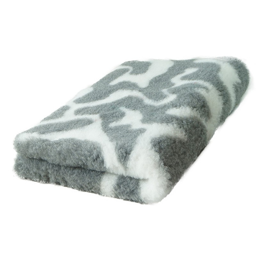 Legowisko antypoślizgowe DRY BED 28mm zawijasy biało szare BUBA A212 - 100x75cm
