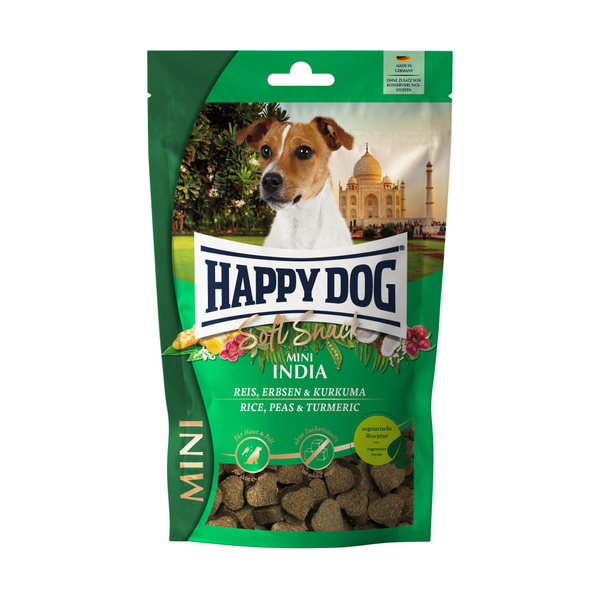 Happy Dog Soft Snack Mini India, przysmak dla psów, wegetariański, 100g