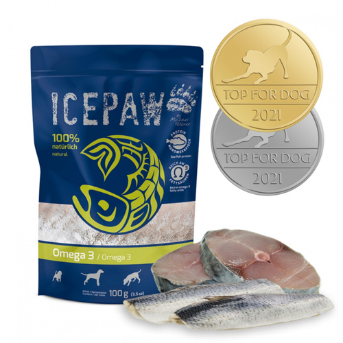 ICEPAW High Premium Omega-3 - makrela i śledź dla psów (100g)