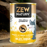 Mokra Karma Dla Szczeniat Bogata w Serca Kurczaka 400g Zew Natury