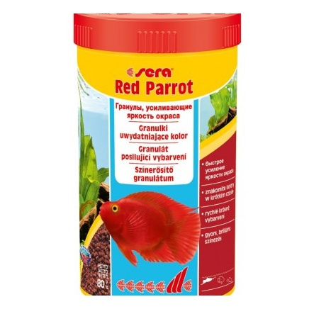 Sera Red Parrot 250 ml granulat - pokarm wybarwiający
