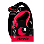 FLEXI Smycz automatyczna dla psa NEW CLASSIC linka S 5m czerwona