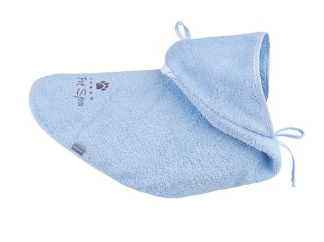 amiplay Pelerynka kąpielowa dla psa spa 50cm Cocker Spaniel Niebieski