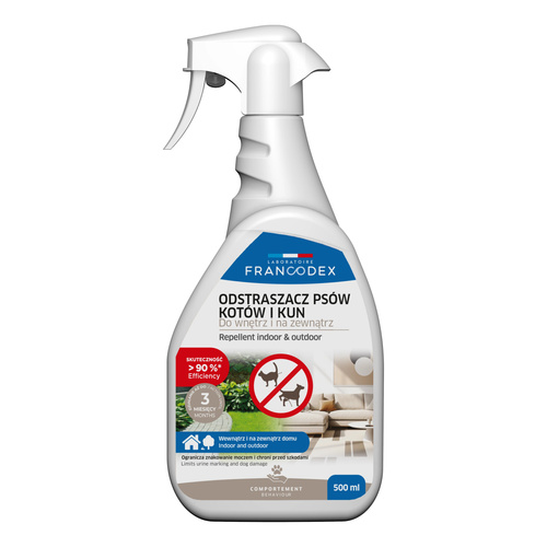 FRANCODEX PL Spray odstraszający do wnętrz i na zewnątrz psy/koty/kuny 500ml