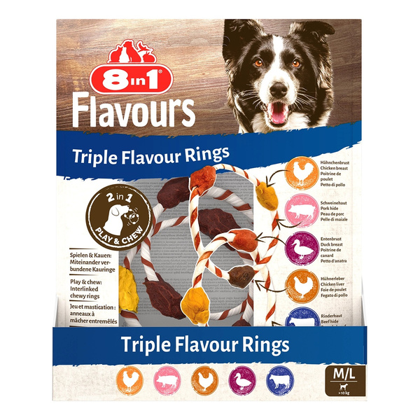8in1 Przysmak FLAVOURS Triple Flavour Rings M/L