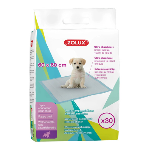 Zolux Podkłady higieniczne dla psa do nauki czystości 60 x 60 cm - 30 sztuk