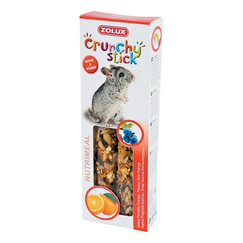 ZOLUX Kolba Crunchy Stick szynszyla tarnina pomarańcza 115 g