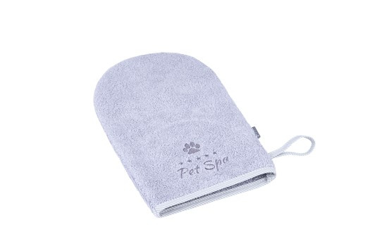 amiplay Rękawica kąpielowa dla psa spa S/M 16x27 Szary