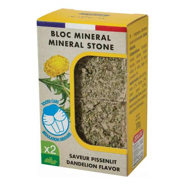 ZOLUX Kostki mineralne dla królika i gryzoni EDEN z mniszkiem lekar.2x100g