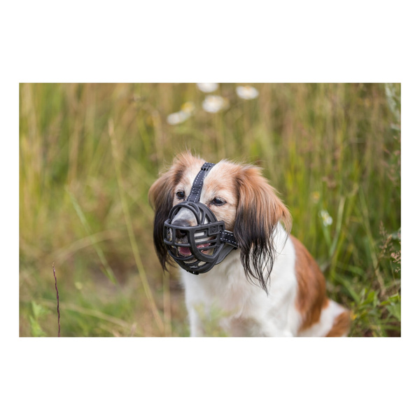 Trixie Kaganiec Muzzle Flex silikonowy L-XL czarny