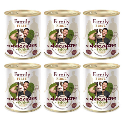 Family First DZICZYZNA z batatami dla Psa 6 x 800g