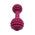 Mr. Pretzel Zabawka hantel gumowy z kolcami twardy dla psa 15cm