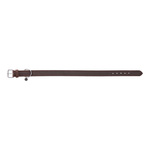 Trixie Obroża Rustic z grubej skóry, L: 48-56 cm/30 mm, ciemnobrązowa