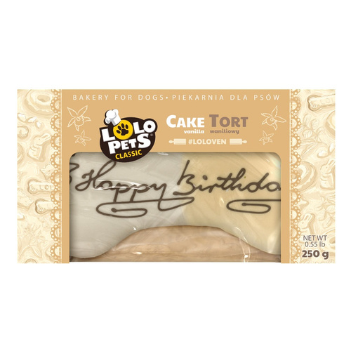 Tort Dla Psa Waniliowy Happy Birthday