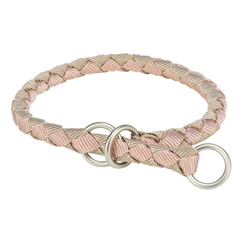 Trixie Cavo, obroża zaciskowa, dla psa, róż/piaskowy, S: 30-36 cm/o 12 mm