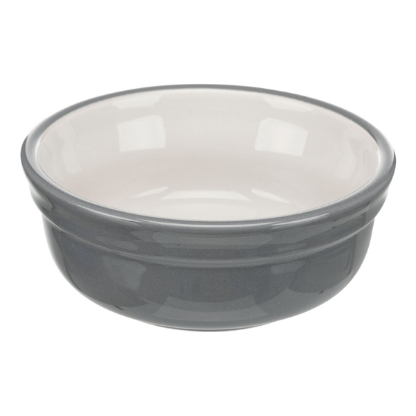 Trixie MISKI ceramiczne NA STOJAKU 2 x 250ml szare