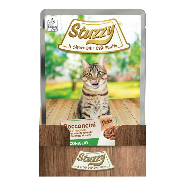 Stuzzy Bocconcini karma mokra dla kota królik w galarecie 85 g