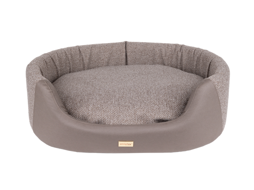 amiplay Legowisko Elipsa ZipClean Milano S 54x45x16cm Beżowy