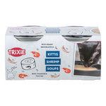 Trixie Kittis Shrimp Soup, przysmak zupa, dla kota, kurczak i krewetki, 4 × 80 g, 4szt/opak